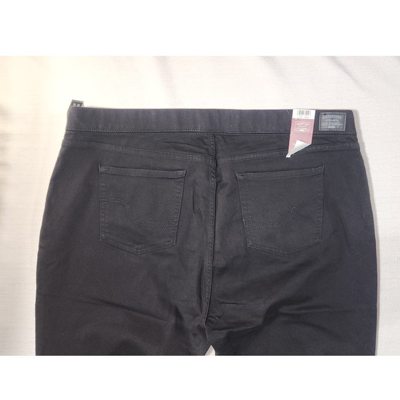 signature by Levi's Strauss women's pants W36 L28 pull on skinny - Picture 7 of 7